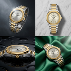 Elegant Royal Arabic Men's Watch - Champagne Gold Dial