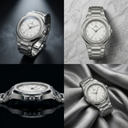 Elegant Royal Arabic Men's Watch - Pure White Dial