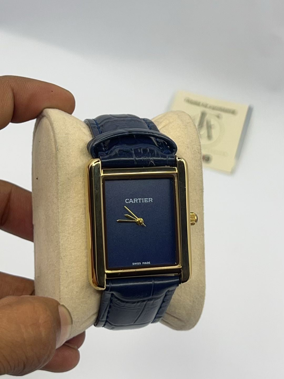 Cartier Tank - Blue Edition