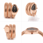 Miler Rose Gold Crystal Coil Watch