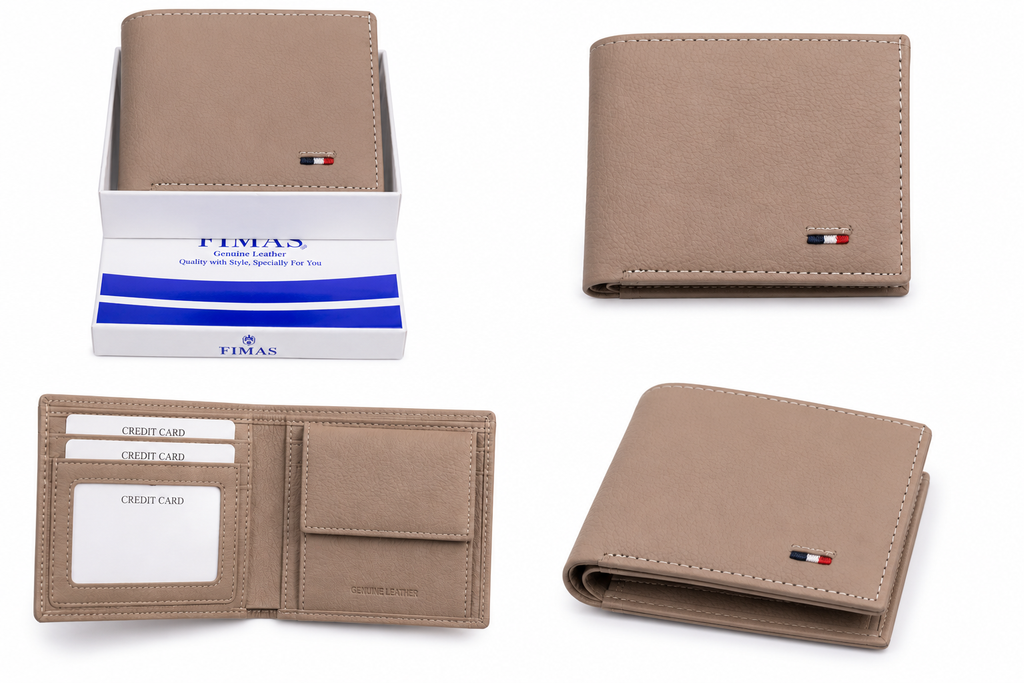 Premium Genuine Leather Wallet for Men – Style Classic Wallet | Grey
