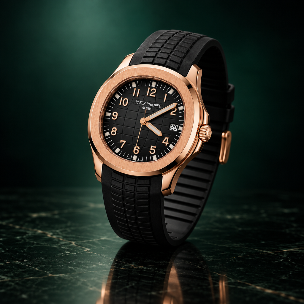 Patek Philippe Aquanaut | Rose Gold Black