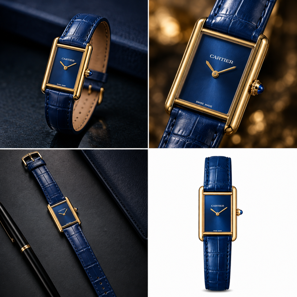 Cartier Tank - Blue Edition