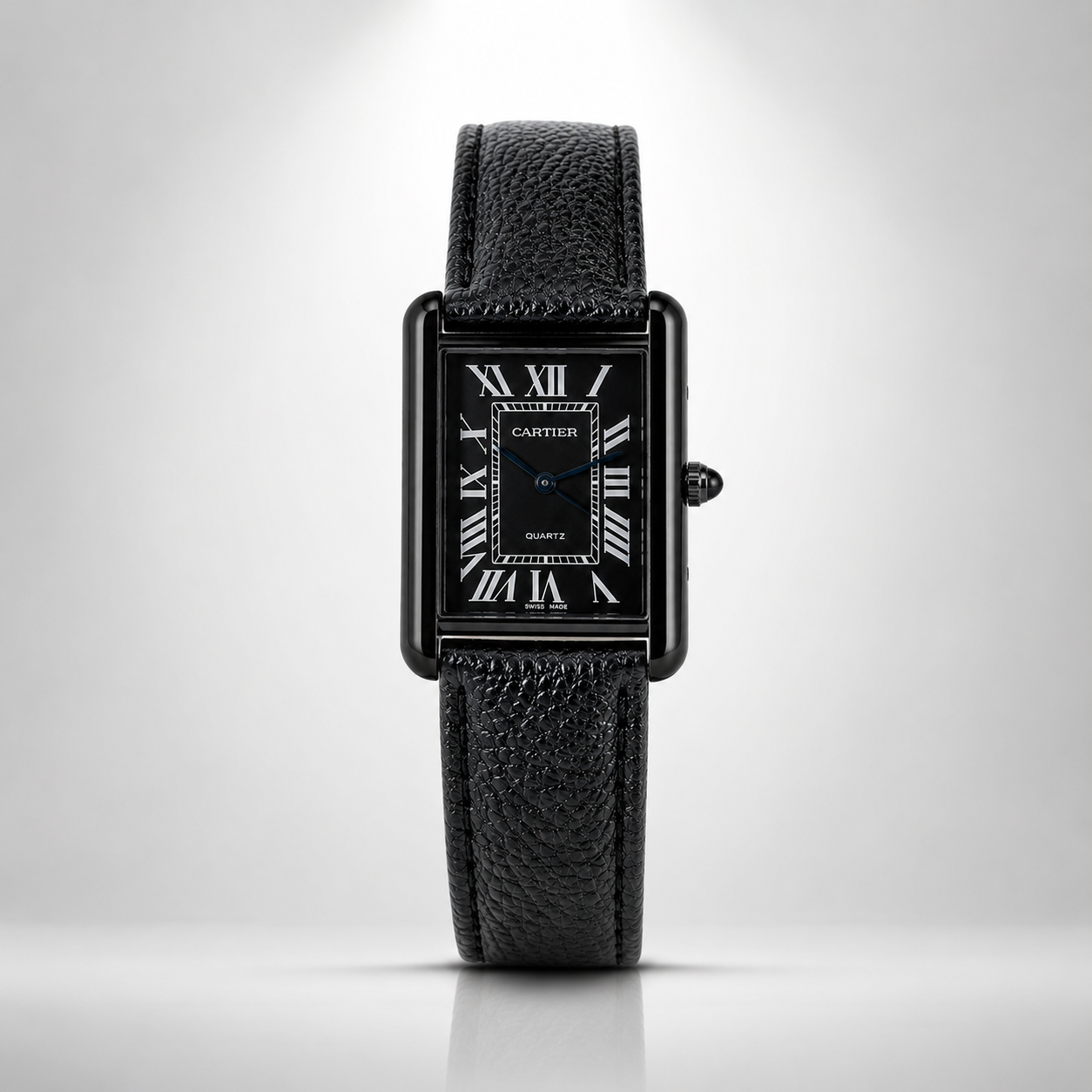 Cartier Roman- black dial n Strap (all black)