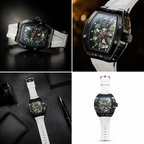 Vanguard Skeletonized "Emerald Carbon" Sports Watch