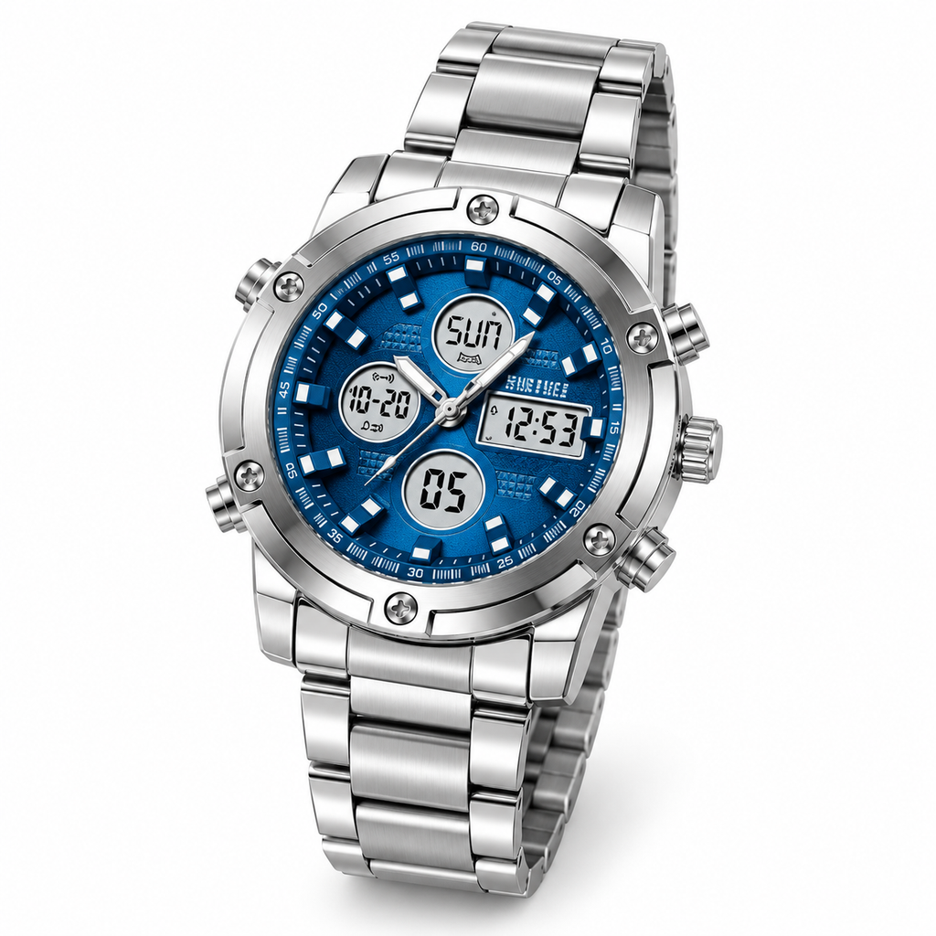 SKMIE Stainless Steel | Dual Time Water Proof