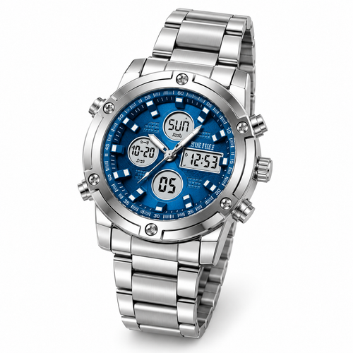 SKMIE Stainless Steel | Dual Time Water Proof