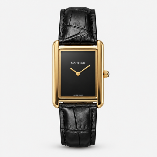 Cartier Tank - Gold dial Black (Random Strap)