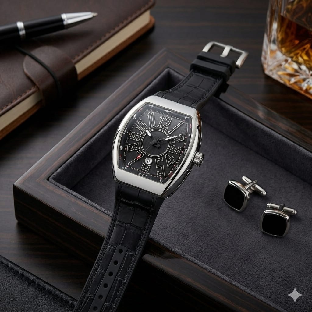 Frank Muller BLack & Silver