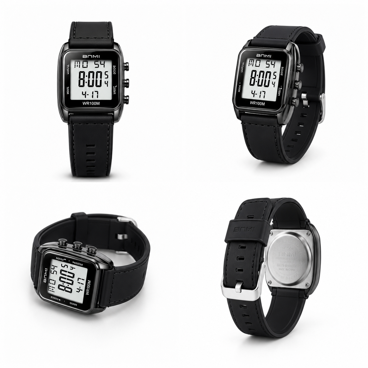 BNMI Digital Sports Watch – Black