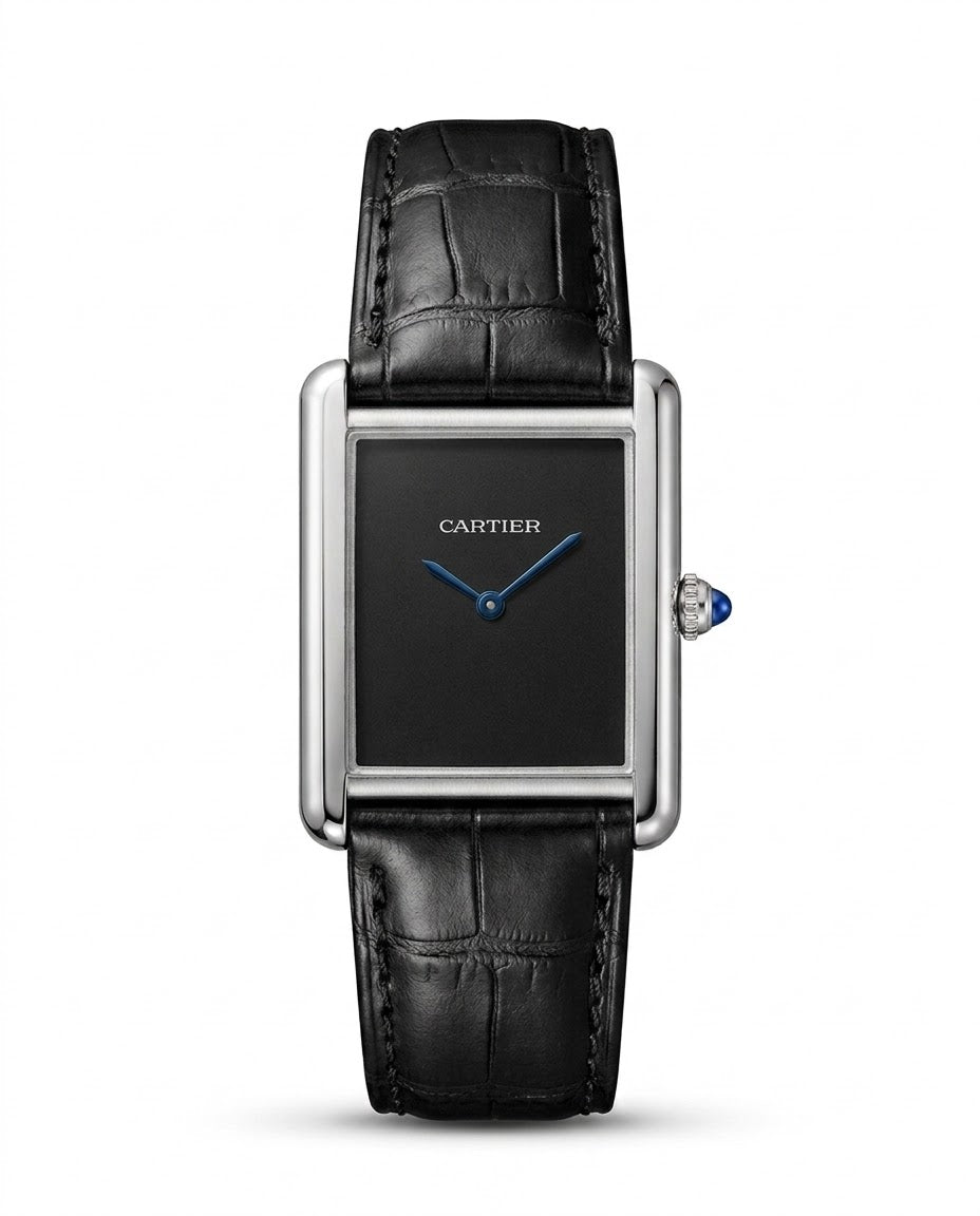 Cartier Tank BLack & Silver