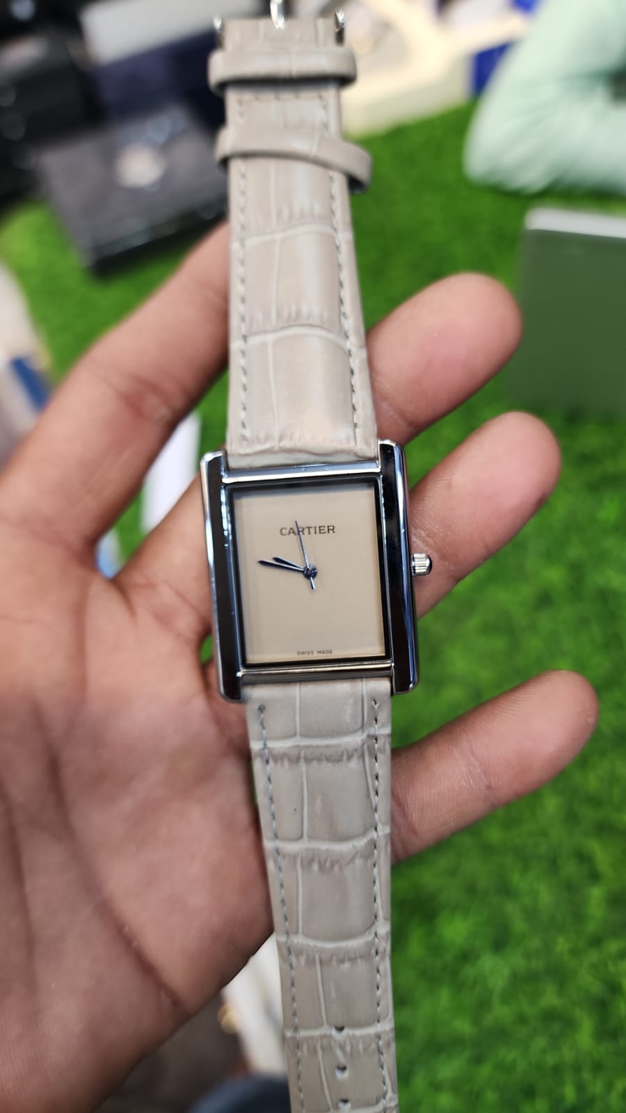 Cartier Tank Louis Cartier Watch - Ash Grey Silver Edition